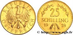 ÖSTERREICH 25 Schilling Proof aigle héraldique 1928 Vienne