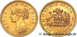 CHILI 20 Pesos 1976 Santiago SUP 