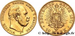 GERMANY - PRUSSIA 10 Mark Guillaume Ier 1875 Francfort