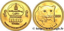 MONGOLIA 1000 Tögrög Proof Tigre 2000 