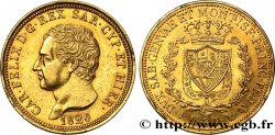 ITALIE - ROYAUME DE SARDAIGNE - CHARLES-FÉLIX 80 Lire 1826 Turin TTB+/SUP 