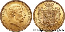DANEMARK 20 Kroner Christian X 1916 Copenhague SPL 