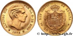 SPANIEN 10 Pesetas Alphonse XII refrappe de 1962 1878 Madrid fST 