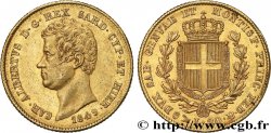 ITALIE - ROYAUME DE SARDAIGNE - CHARLES-ALBERT 20 Lire  1849 Gênes