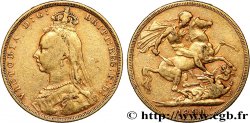 INVESTMENT GOLD 1 Souverain Victoria buste du jubilé 1890 Londres