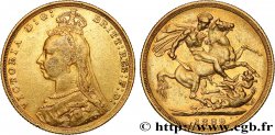 INVESTMENT GOLD 1 Souverain Victoria buste du jubilé 1889 Londres