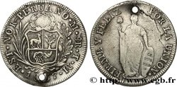 PERU 8 Reales 1837 Lima VF 