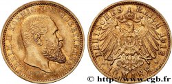 ALLEMAGNE - ROYAUME DE WURTTEMBERG - GUILLAUME II 10 Mark  1912 Stuttgart SUP/TTB+ 