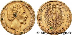 ALEMANIA - BAVIERA 10 Mark Louis II 1877 Münich