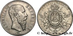 MEXIQUE - MAXIMILIEN Ier 1 Peso 1867 Mexico XF 