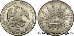 MEXICO 8 Reales Aigle / bonnet phrygien sur soleil 1885 Mexico - M°
