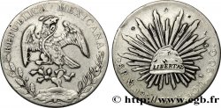 MEXICO 8 Reales Aigle / bonnet phrygien sur soleil 1888 Mexico - M° VF 
