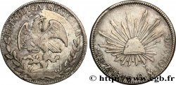 MEXIQUE 4 Reales aigle / bonnet phrygien 1846 Zacatecas TB+ 