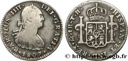 MEXIKO 1 Real Charles IV 1807 Mexico fSS 