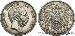 ALLEMAGNE - SAXE 5 Mark Albert 1901 Muldenhütten TTB/TTB+ 