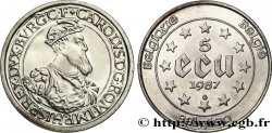 BELGIUM 5 Ecu Charles Quint 1987  MS 