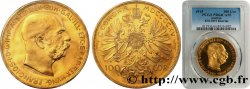 AUTRICHE 100 Corona Proof François Joseph 1915 Vienne SPL64 PCGS