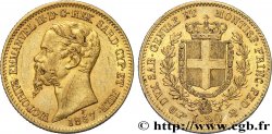 ITALIEN - KÖNIGREICH SARDINIEN 20 Lire Victor Emmanuel II 1857 Turin