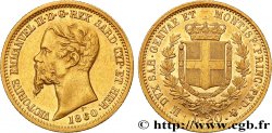 ITALIA - REINO DE CERDEÑA 20 Lire Victor Emmanuel II 1860 Milan