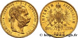 AUSTRIA 8 Florins ou 20 Francs or François-Joseph Ier 1877 Vienne