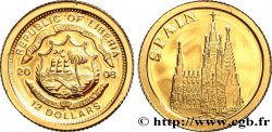 LIBERIA 12 Dollars Proof Espagne 2008 