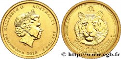 AUSTRALIE 5 Dollars Proof (1/20 Once) Année du Tigre 2010 Perth