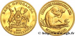 UGANDA 1000 Shillings Proof Chimpanzé 1999 