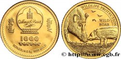 MONGOLIE 1000 Tögrög Proof Sanglier             2018 