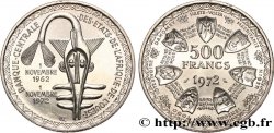 ÉTATS DE L&nbsp;AFRIQUE DE L&nbsp;OUEST (BCEAO) 500 Francs BCEAO 1972 Paris