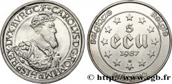 BELGIQUE 5 Ecu Charles Quint 1987 
