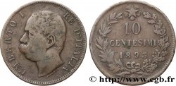 ITALIE 10 Centesimi Humbert Ier 1893 Birmingham