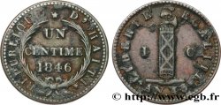 HAITI 1 Centime faisceau, an 43 1846 