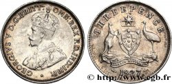 AUSTRALIA 3 Pence Georges V 1927  AU 