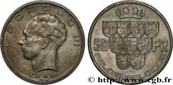 BELGIQUE 50 Francs Léopold III légende Belgie-Belgique tranche position B 1940 