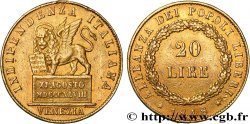 ITALIE - RÉPUBLIQUE DE VENISE 20 Lire 1848 Venise TTB 