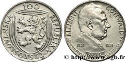 TSCHECHOSLOWAKEI 100 Korun 30e anniversaire du parti communiste, Klement Gottwald 1951  VZ 