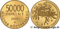 HUNGARY 50000 Forint Proof Adhésion à l’Union Européenne 2004 Budapest