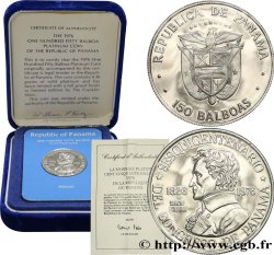 PANAMA Proof 150 Balboas 150e anniversaire du Congrès du Panama 1976 Franklin Mint