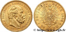 GERMANIA - PRUSSIA 20 Mark royaume de Prusse Guillaume Ier, 2e type 1885 Berlin