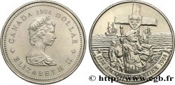 CANADA 1 Dollar Elisabeth II / 400e anniversaire de l’arrivée de Jacques Cartier 1984  SUP 