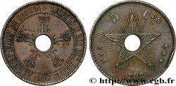 CONGO - STATO LIBERO DEL CONGO 5 Centimes variété 1888/7 1888 
