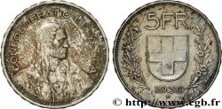SVIZZERA  5 Francs Berger des alpes 1939 Berne