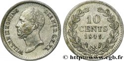 NETHERLANDS 10 Cents Guillaume II 1849 Utrecht