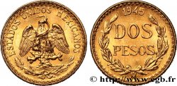 MEXIQUE 2 Pesos or 1945 Mexico