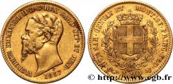 ITALIA - REINO DE CERDEÑA 20 Lire Victor Emmanuel II 1857 Turin