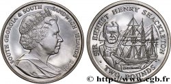 SOUTH GEORGIA AND SOUTH SANDWICH ISLANDS 2 Pounds (2 Livres) Proof Ernest Shackleton 2001 Pobjoy Mint