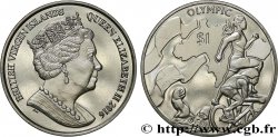 ÎLES VIERGES BRITANNIQUES 1 Dollar Proof Jeux Olympiques de Rio de Janeiro - Triathlon 2016 Pobjoy Mint