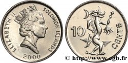 SOLOMON-INSELN 10 Cents Elisabeth II / Ngorienu l’esprit des mers 2000 