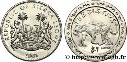 SIERRA LEONE 1 Dollar Proof Léopard 2001 Pobjoy Mint