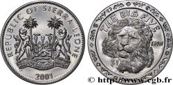 SIERRA LEONA 1 Dollar Proof Lion 2001 Pobjoy Mint